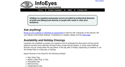 Desktop Screenshot of infoeyes.org