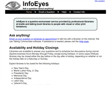 Tablet Screenshot of infoeyes.org